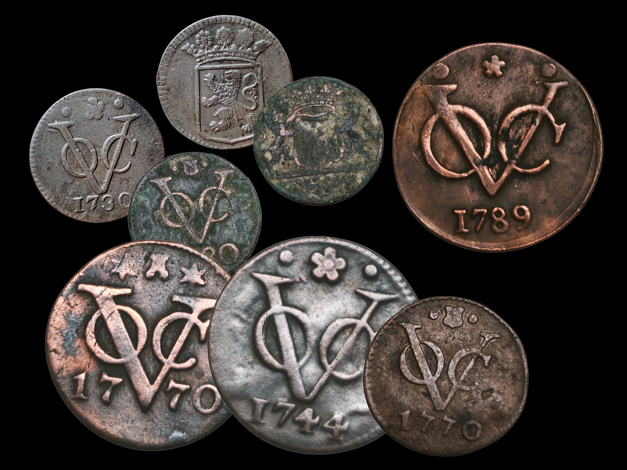 VOC Colonial Coins Duit – Netherlands East Indies Era | ArtefactsHunter