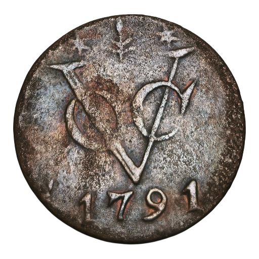 1 duit voc coin