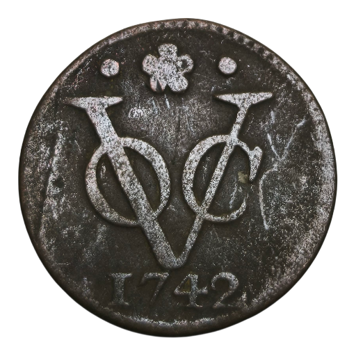 1 duit voc coins