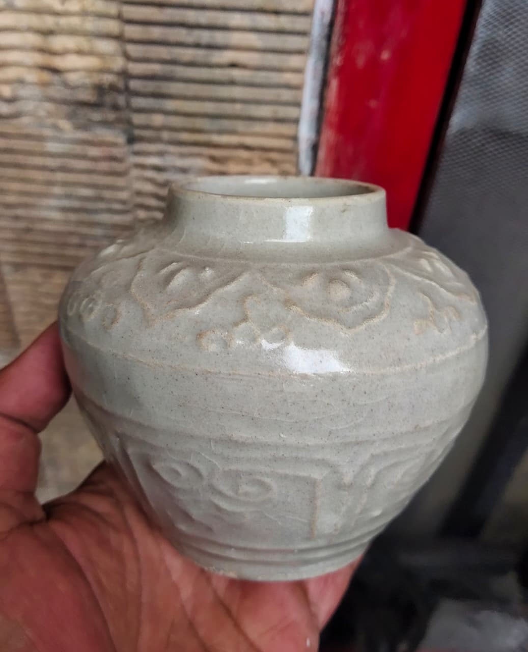 Yuan Dynasty Era Chinese Porcelain Medium Jar