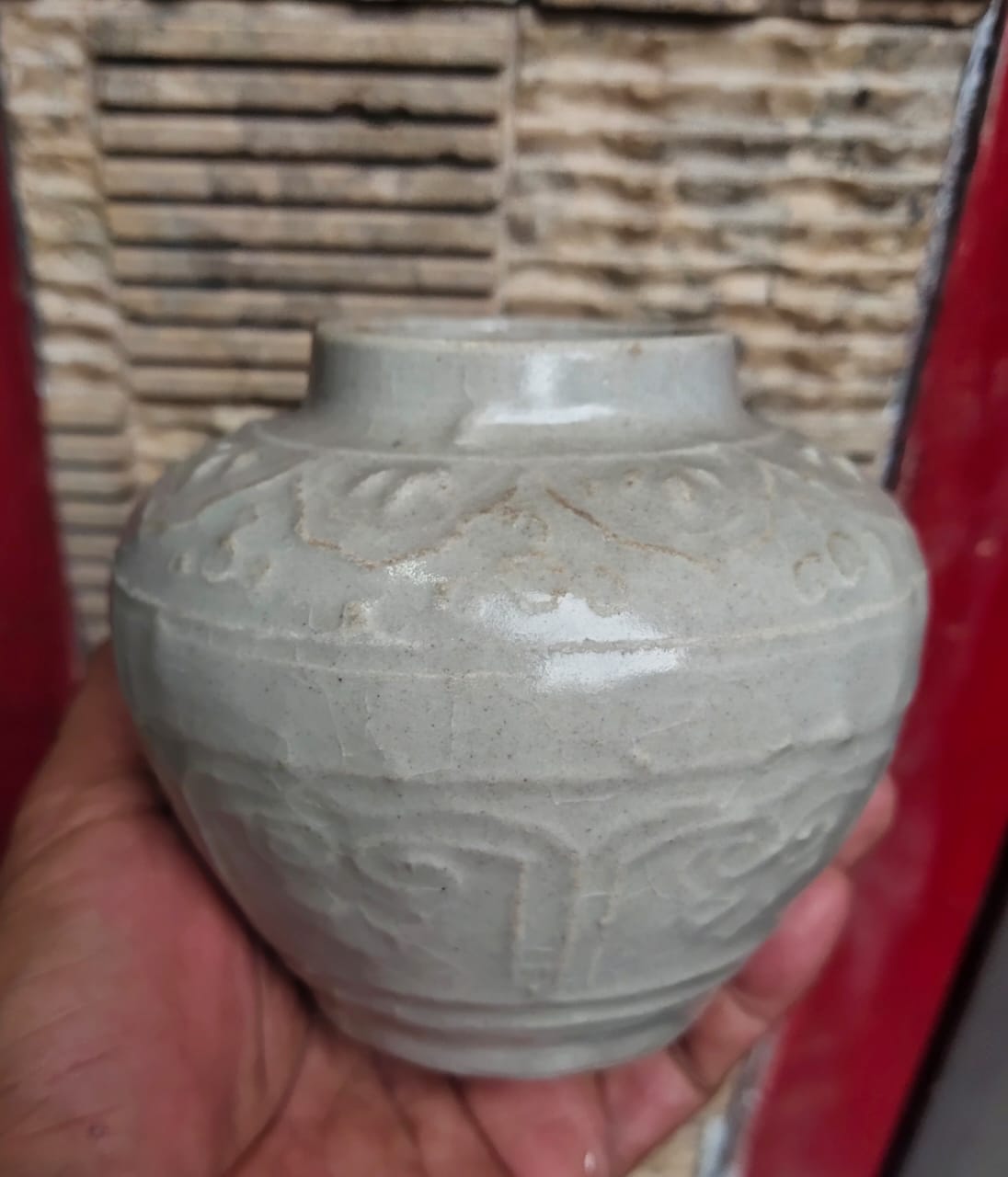 Yuan Dynasty Era Chinese Porcelain Medium Jar