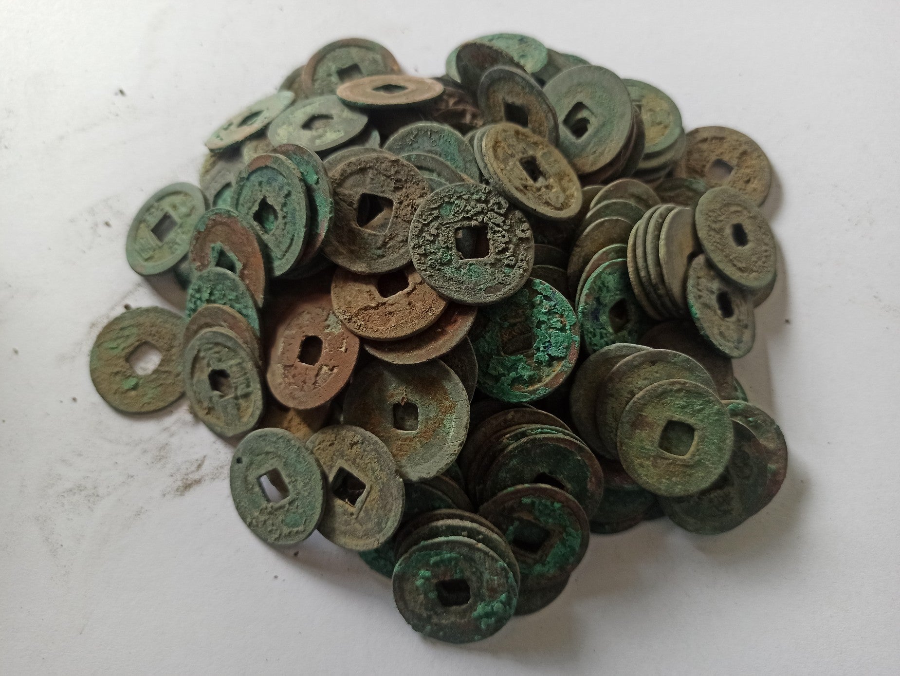 Collection of ancient bronze coins