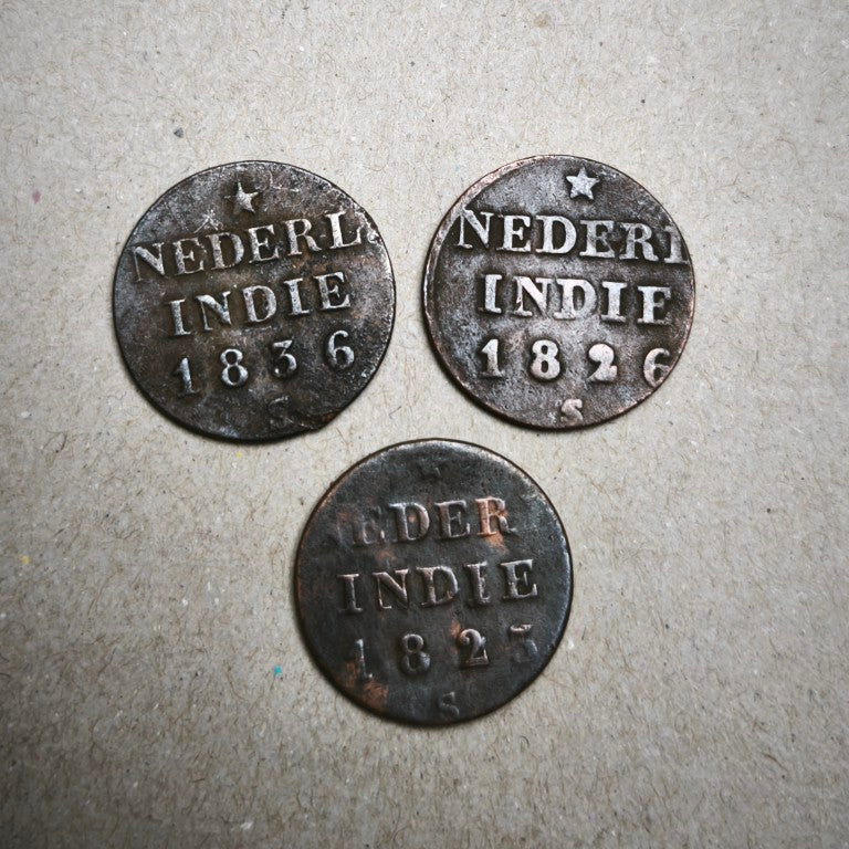 Netherlands Indies Colonial Coins - Stuiver Copper | Batavia Trade Coins
