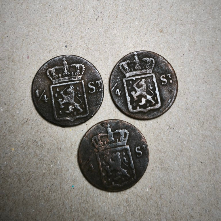 Netherlands Indies Colonial Coins - Stuiver Copper | Batavia Trade Coins