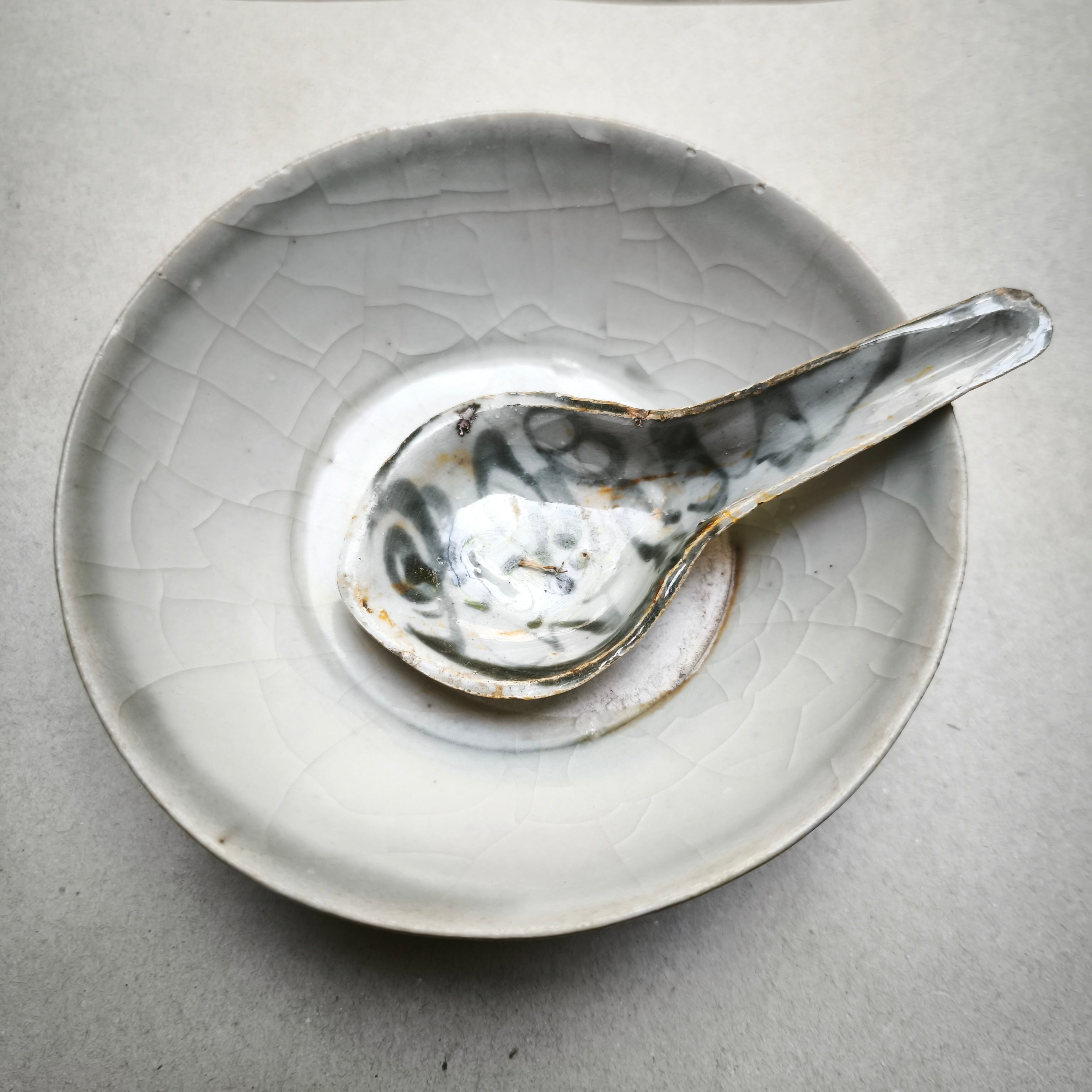 Chinese porcelain Set | Estimated Yuan Ming | Small Bowl with Spoon