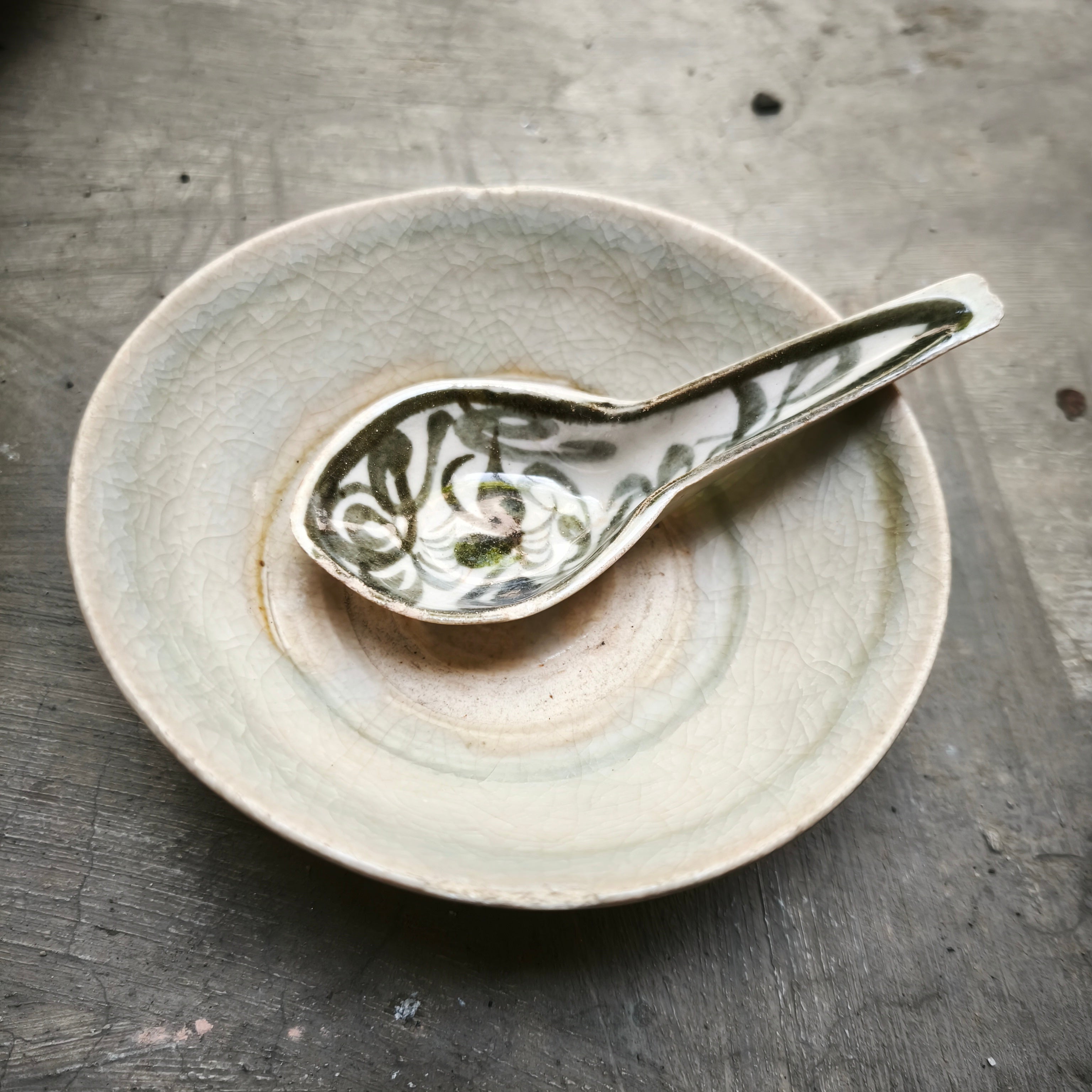 Chinese porcelain Set | Estimated Yuan Ming | Small Bowl with Spoon