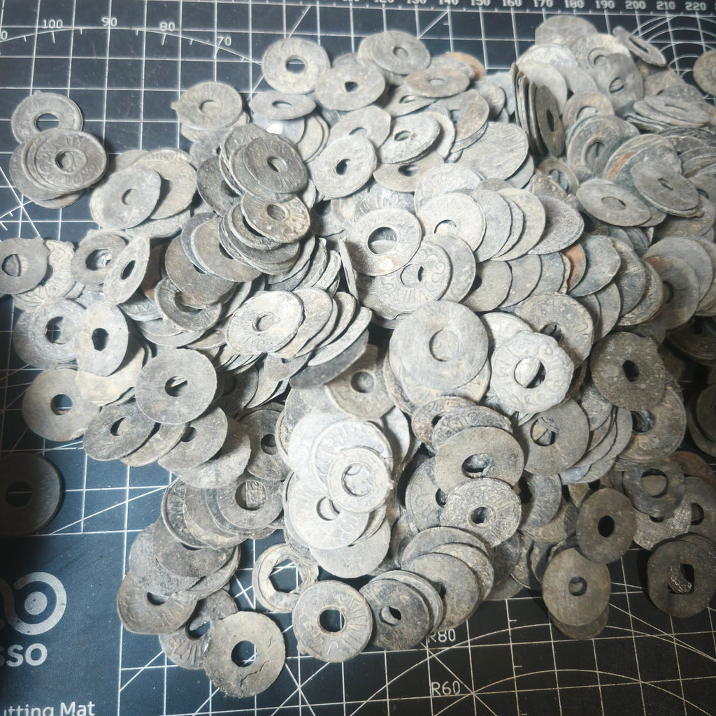 Pitis Palembang Tin/Lead Coins | RANDOM - UNCLEANED