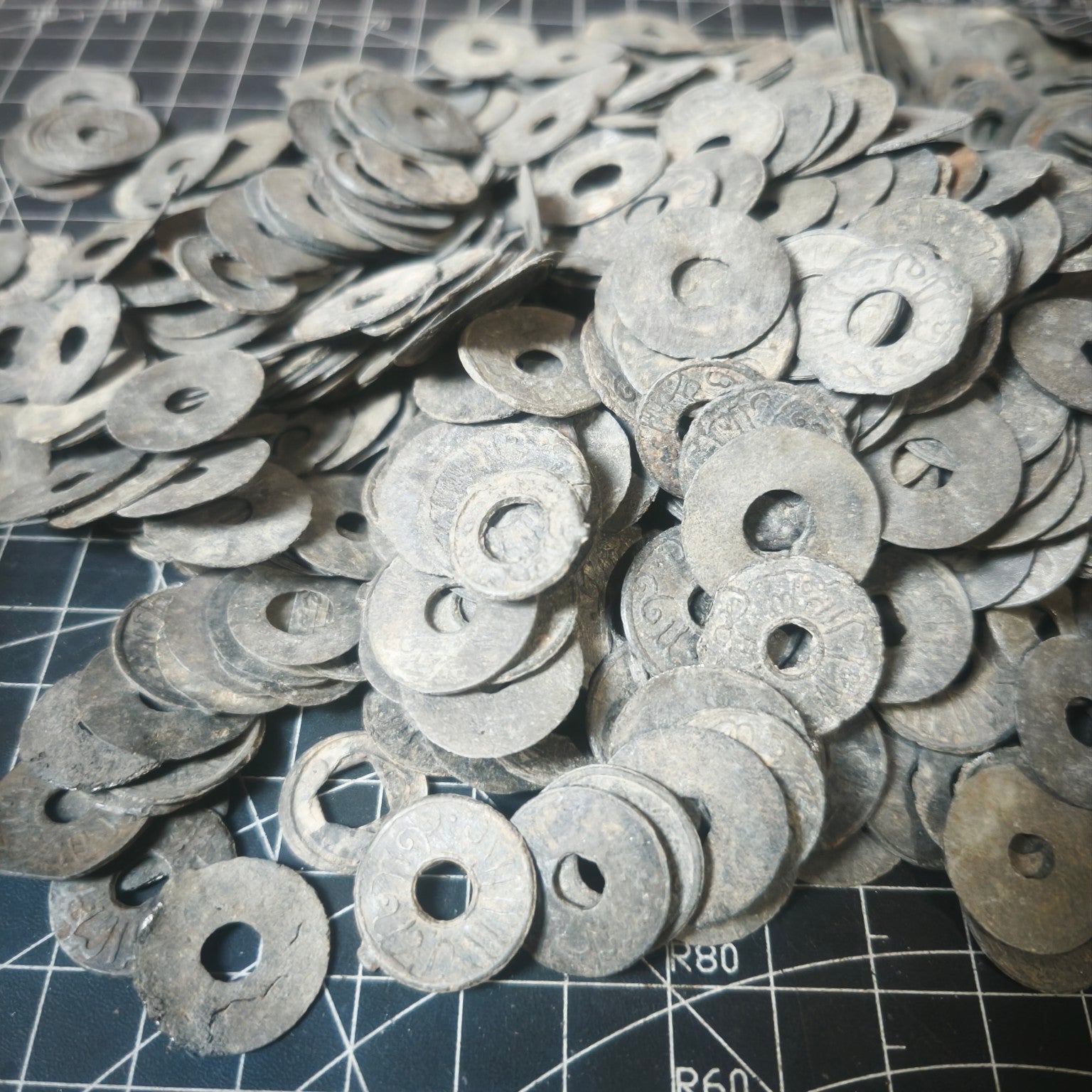 Pitis Palembang Tin/Lead Coins | RANDOM - UNCLEANED