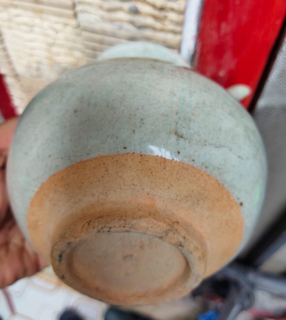 Song Dynasty Celadon Ewer bottom side