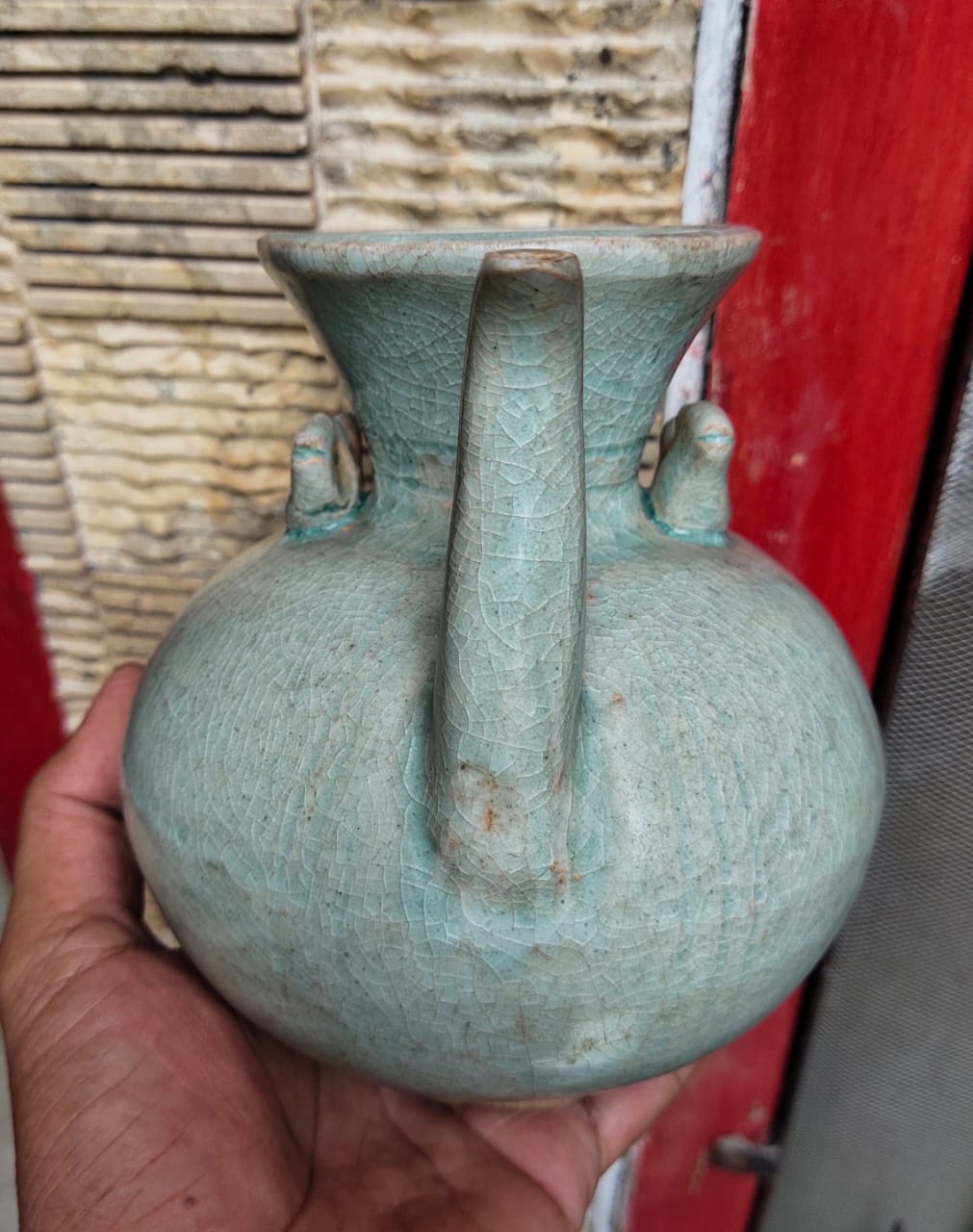 Song Dynasty Celadon Ewer fron side