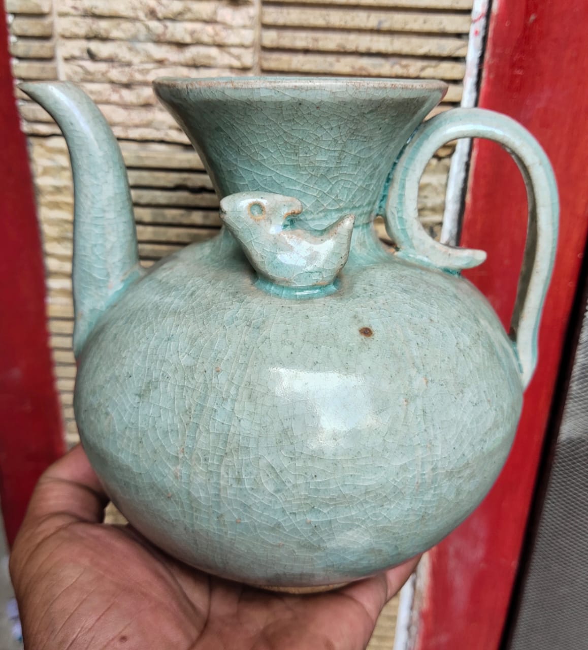 Song Dynasty Celadon Ewer other side