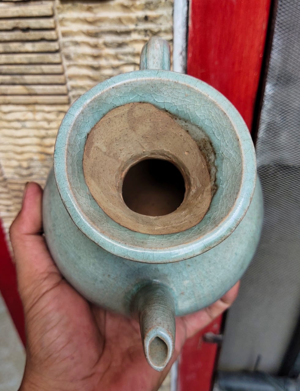 Song Dynasty Celadon Ewer top