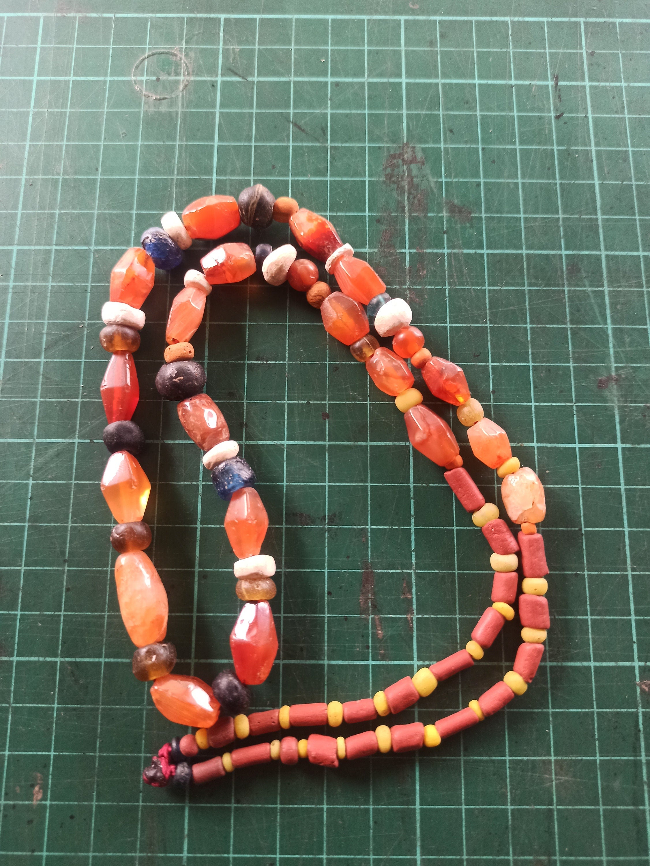 Ancient Terracotta Carnelian Beads 1000-2000 Years Indonesian Excavation | ArtefactsHunter
