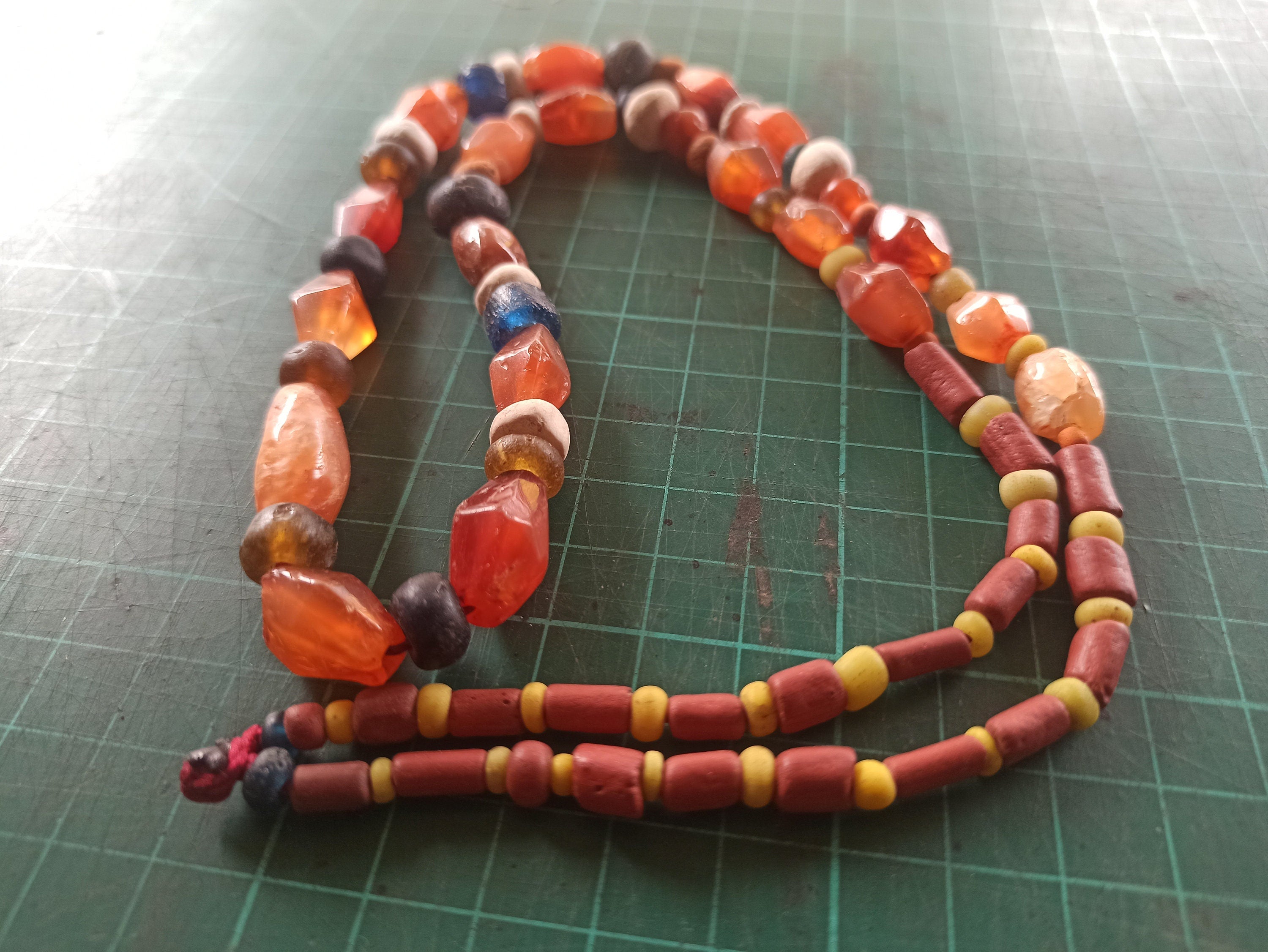 Ancient Terracotta Carnelian Beads 1000-2000 Years Indonesian Excavation | ArtefactsHunter