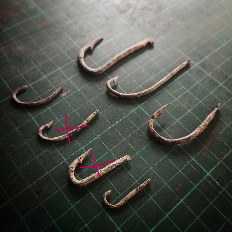 Vintage Early Bronze Fish Hook | Uncleaned | Various Option