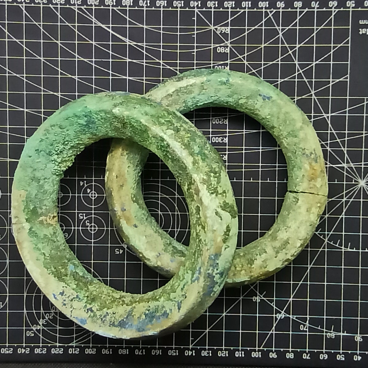 Dong Son Culture Bronze Ankle Bangles Pair Excavation Find | ArtefactsHunter