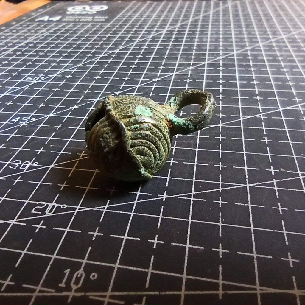 Bronze bell side view