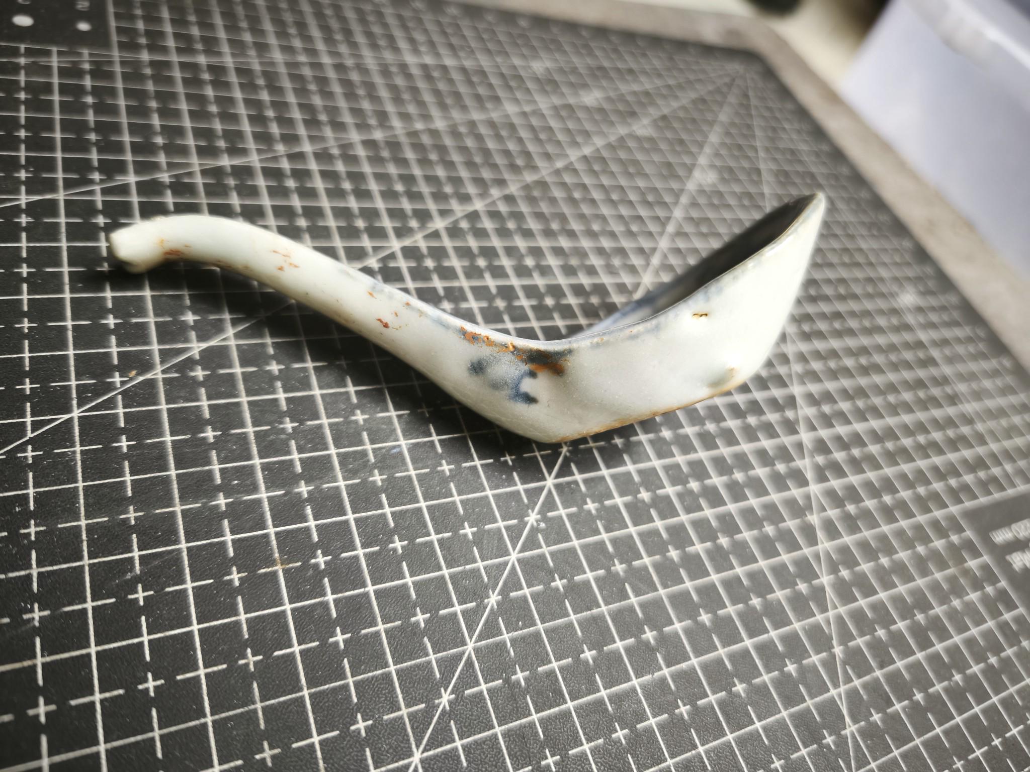 Ming Qing Dynasty Chinese Porcelain Spoon | Javanese Trade Route Ceramic